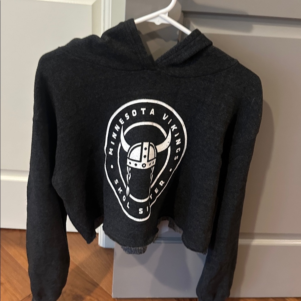 Magestic Minnesota Vikings cropped hoodie